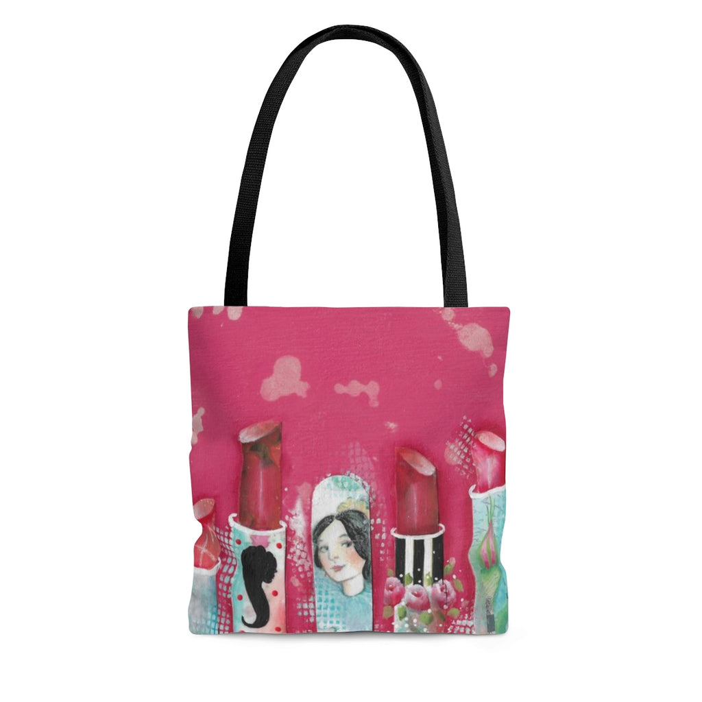 Pink Lipstick Tote Bag