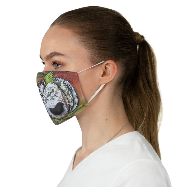 Music Pumpkin Fabric Face Mask