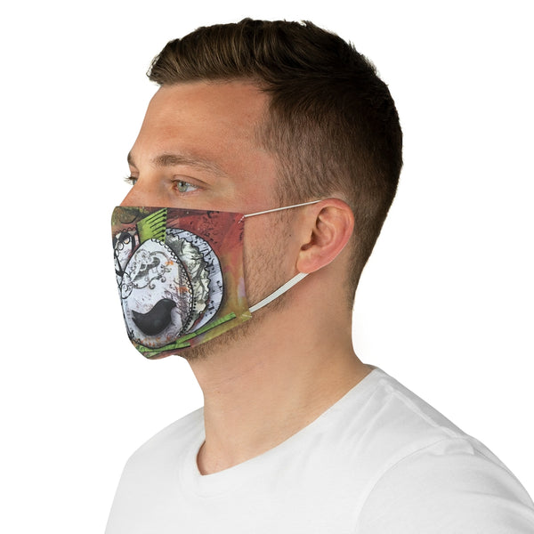 Music Pumpkin Fabric Face Mask