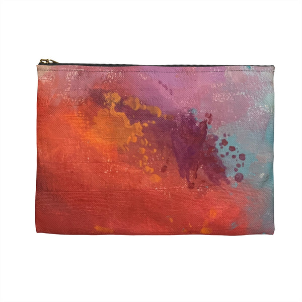 Multi Colored Mottled Accessory Pouch