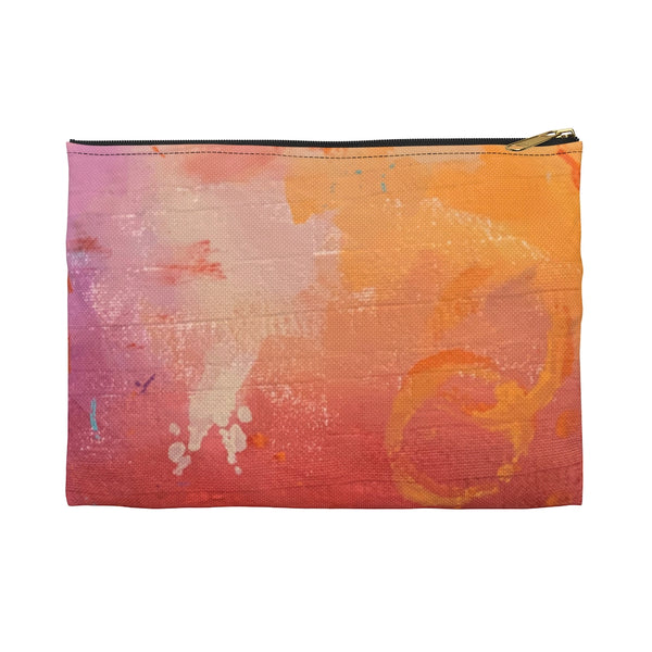 Multi Colored Mottled Accessory Pouch