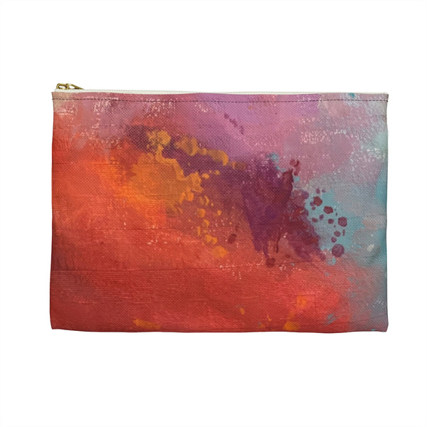 Multi Colored Mottled Accessory Pouch