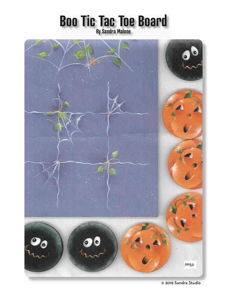 Boo Tic Tac Toe Board