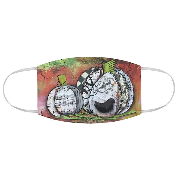 Music Pumpkin Fabric Face Mask