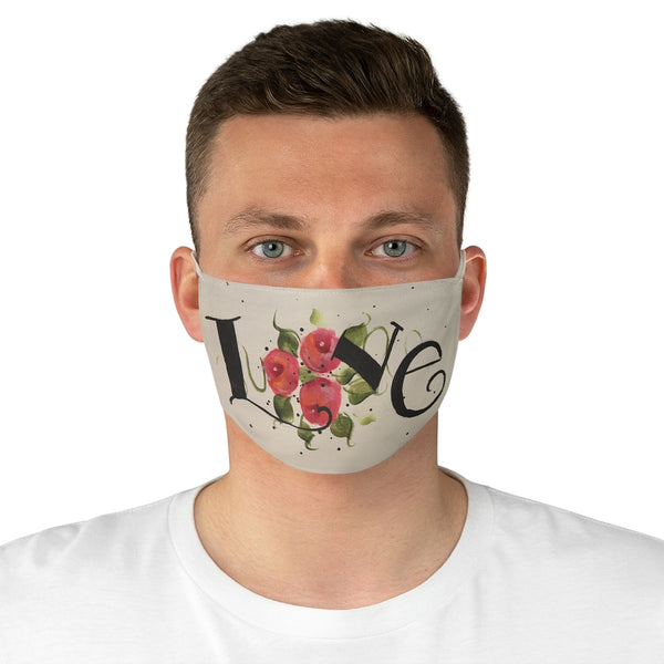 Roses Love Fabric Face Mask