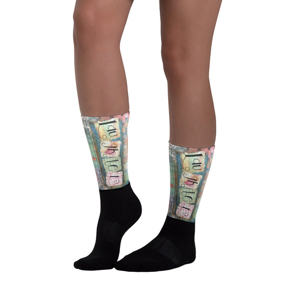 Laughter - Black foot socks
