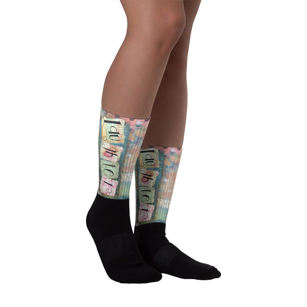 Laughter - Black foot socks