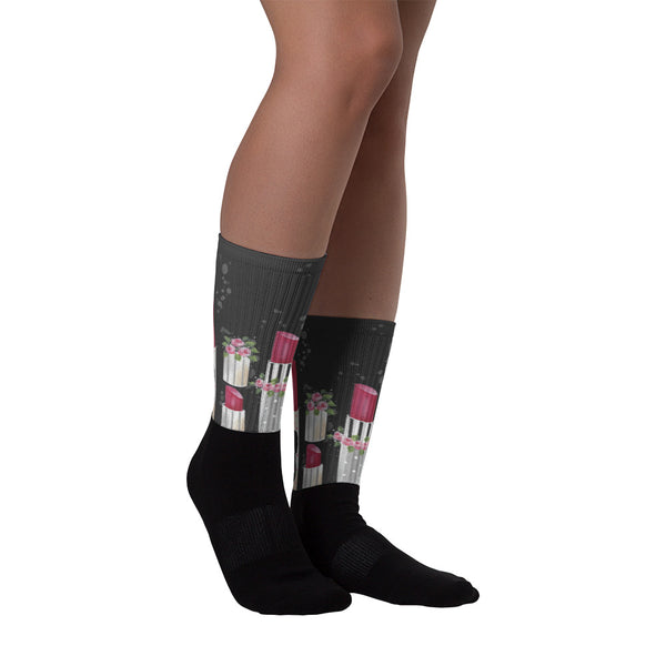 Black Lipstick Socks