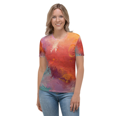 Mottled, Textured and Distressed Women's T-shirt
