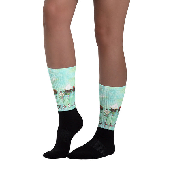 Oh So Sweet - Black foot socks
