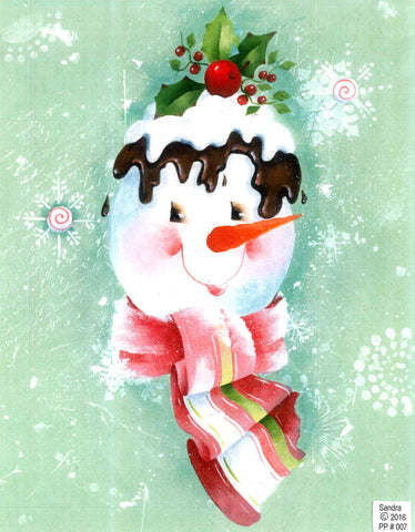 Chocolate Cherry Snowman