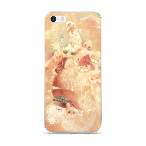 Pastel Santas - iPhone 5/5s/Se, 6/6s, 6/6s Plus Case