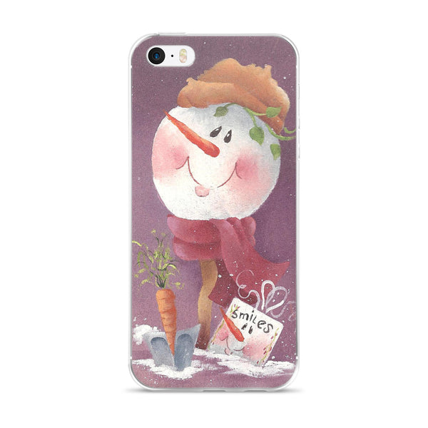 Smiles Snowman - iPhone 5/5s/Se, 6/6s, 6/6s Plus Case