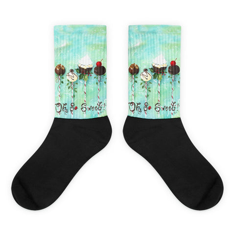 Oh So Sweet - Black foot socks