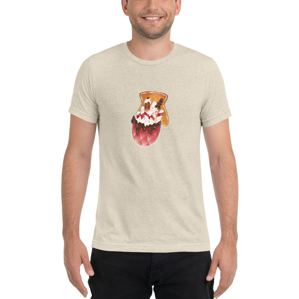 Candy Cane Mitt Short sleeve t-shirt