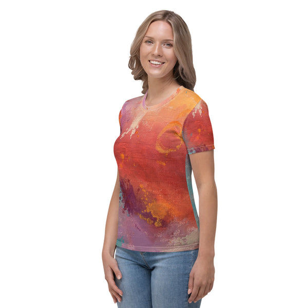 Mottled, Textured and Distressed Women's T-shirt