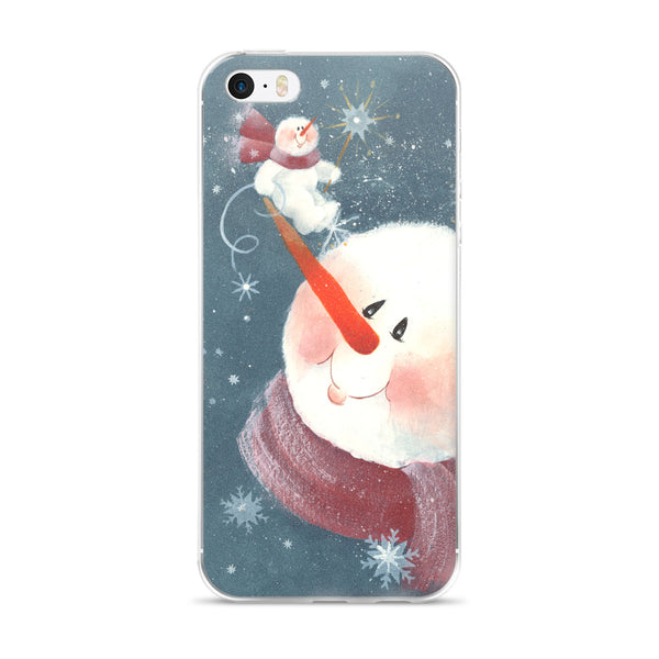 Snowman on a Nose - iPhone 5/5s/Se, 6/6s, 6/6s Plus Case