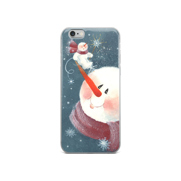 Snowman on a Nose - iPhone 5/5s/Se, 6/6s, 6/6s Plus Case